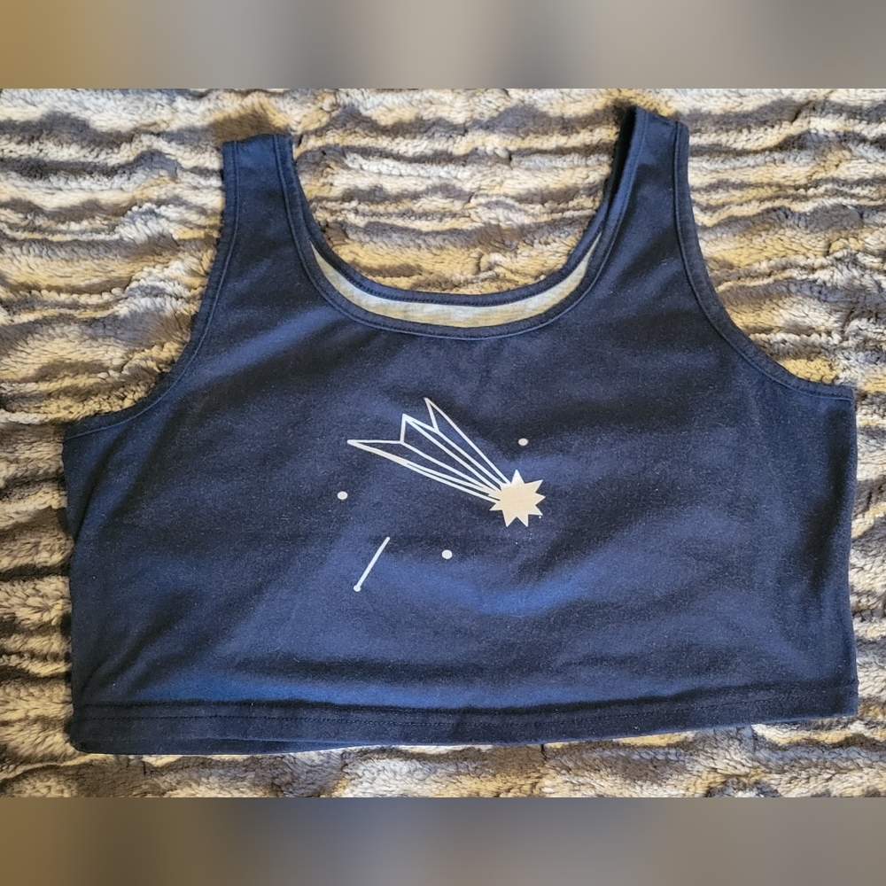 Romwe shooting star crop top